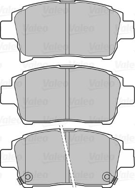 Valeo 598737 - Гальмівні колодки, дискові гальма autocars.com.ua