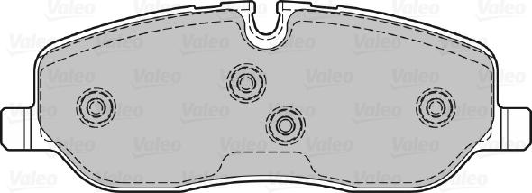 Valeo 598741 - Тормозные колодки, дисковые, комплект avtokuzovplus.com.ua