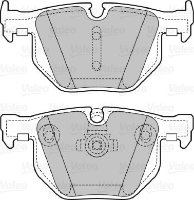 Valeo 598754 - Тормозные колодки, дисковые, комплект avtokuzovplus.com.ua