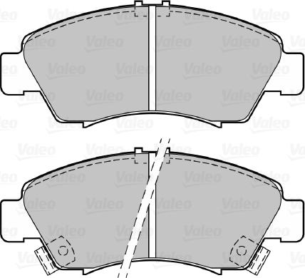 Valeo 598760 - Тормозные колодки, дисковые, комплект avtokuzovplus.com.ua