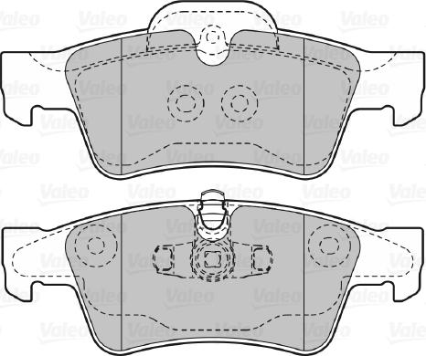 Valeo 598802 - Тормозные колодки, дисковые, комплект avtokuzovplus.com.ua