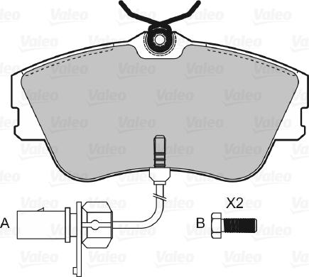 Valeo 598814 - Тормозные колодки, дисковые, комплект avtokuzovplus.com.ua