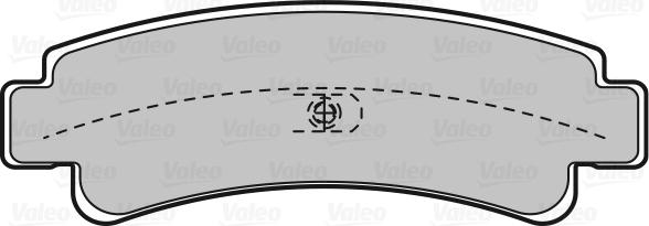 Valeo 598826 - Тормозные колодки, дисковые, комплект autodnr.net