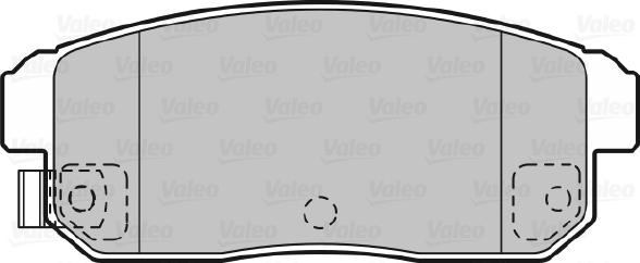 Valeo 598831 - Тормозные колодки, дисковые, комплект autodnr.net