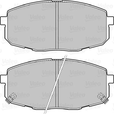 Valeo 670842 - Тормозные колодки, дисковые, комплект autodnr.net