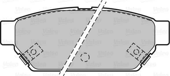 Valeo 598844 - Тормозные колодки, дисковые, комплект autodnr.net