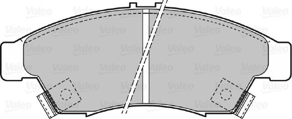 Valeo 598848 - Тормозные колодки, дисковые, комплект avtokuzovplus.com.ua