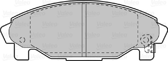 Valeo 598850 - Тормозные колодки, дисковые, комплект autodnr.net