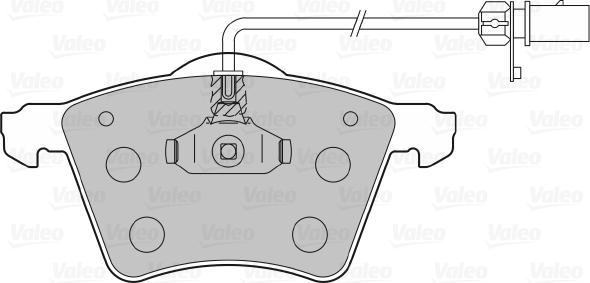 Valeo 598858 - Тормозные колодки, дисковые, комплект avtokuzovplus.com.ua