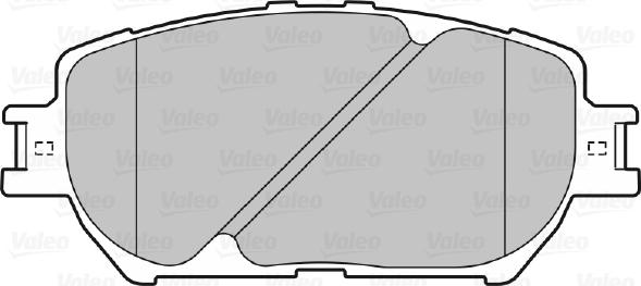 Valeo 598862 - Гальмівні колодки, дискові гальма autocars.com.ua
