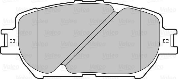 Valeo 598862 - Тормозные колодки, дисковые, комплект autodnr.net