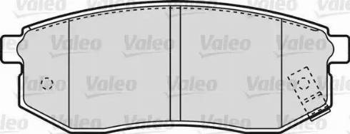 Valeo 598866 - Тормозные колодки, дисковые, комплект avtokuzovplus.com.ua