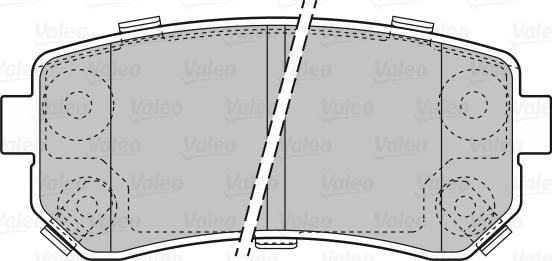 Valeo 670867 - Гальмівні колодки, дискові гальма autocars.com.ua