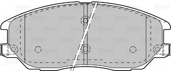 Valeo 598871 - Гальмівні колодки, дискові гальма autocars.com.ua