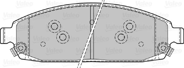 Valeo 598872 - Тормозные колодки, дисковые, комплект avtokuzovplus.com.ua