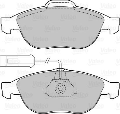 Valeo 598880 - Тормозные колодки, дисковые, комплект autodnr.net