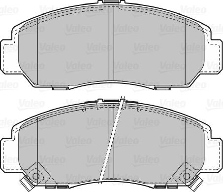 Valeo 598887 - Тормозные колодки, дисковые, комплект autodnr.net