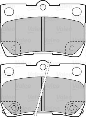 Valeo 598888 - Тормозные колодки, дисковые, комплект autodnr.net