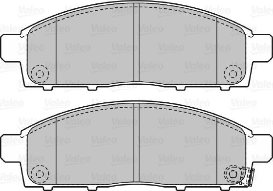 Valeo 598893 - Гальмівні колодки, дискові гальма autocars.com.ua