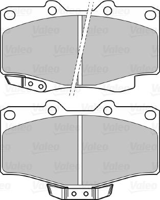 Valeo 598897 - Гальмівні колодки, дискові гальма autocars.com.ua