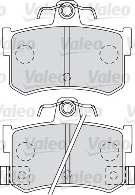 Valeo 598903 - Тормозные колодки, дисковые, комплект autodnr.net