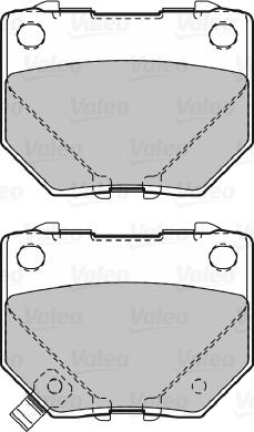 Valeo 598916 - Тормозные колодки, дисковые, комплект avtokuzovplus.com.ua