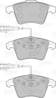 Valeo 598940 - Тормозные колодки, дисковые, комплект autodnr.net