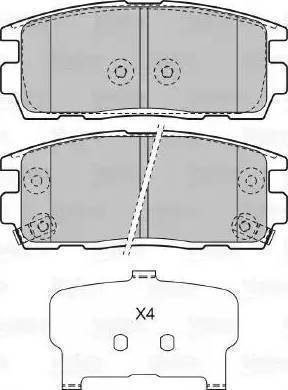 Sangsin Brake SP1205 - Тормозные колодки, дисковые, комплект autodnr.net