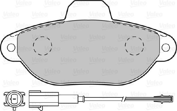 Valeo 598987 - Тормозные колодки, дисковые, комплект autodnr.net