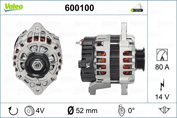 Valeo 600100 - Генератор autocars.com.ua