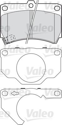 Valeo 601018 - Тормозные колодки, дисковые, комплект autodnr.net