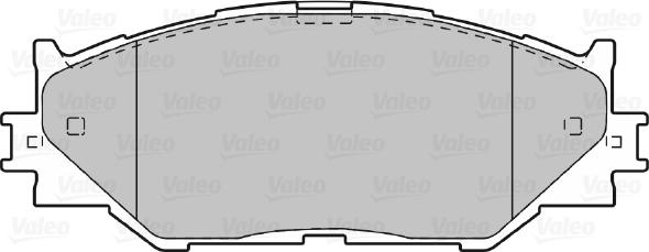 Valeo 601035 - Тормозные колодки, дисковые, комплект avtokuzovplus.com.ua