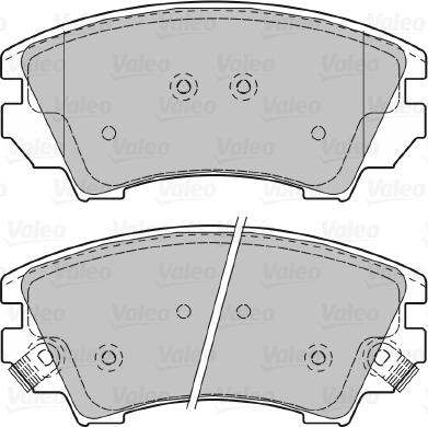 Valeo 601046 - Тормозные колодки, дисковые, комплект avtokuzovplus.com.ua