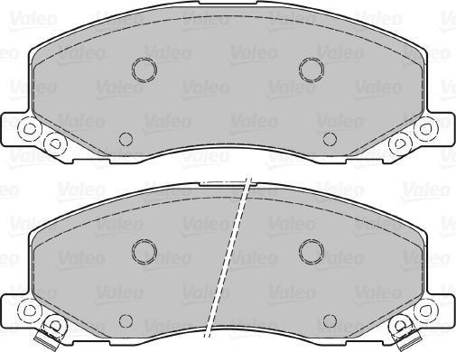 Valeo 601048 - Тормозные колодки, дисковые, комплект avtokuzovplus.com.ua