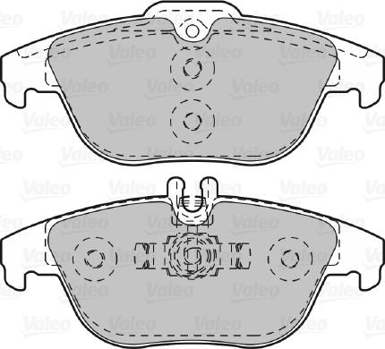 Valeo 601051 - Тормозные колодки, дисковые, комплект autodnr.net