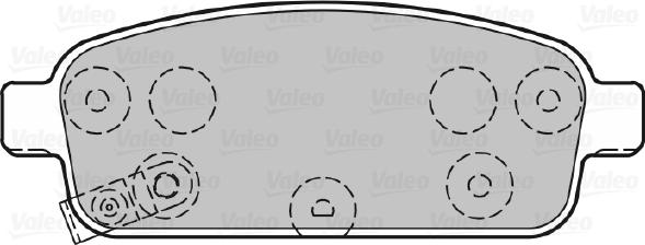 Valeo 601055 - Тормозные колодки, дисковые, комплект avtokuzovplus.com.ua