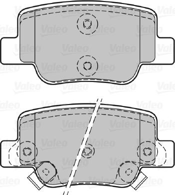 Valeo 601064 - Тормозные колодки, дисковые, комплект avtokuzovplus.com.ua