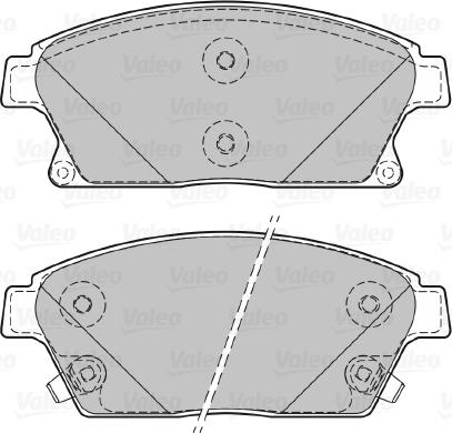 Valeo 601070 - Тормозные колодки, дисковые, комплект autodnr.net