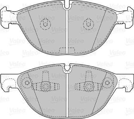 Valeo 601128 - Тормозные колодки, дисковые, комплект avtokuzovplus.com.ua