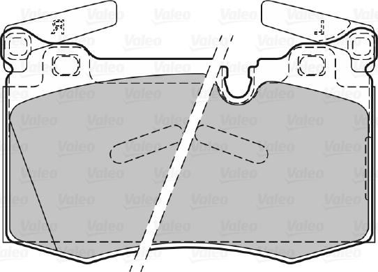 Valeo 601140 - Тормозные колодки, дисковые, комплект autodnr.net