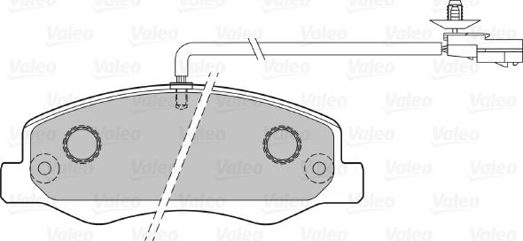 Valeo 601152 - Тормозные колодки, дисковые, комплект avtokuzovplus.com.ua