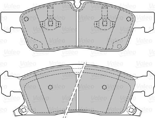 Valeo 601281 - Тормозные колодки, дисковые, комплект avtokuzovplus.com.ua