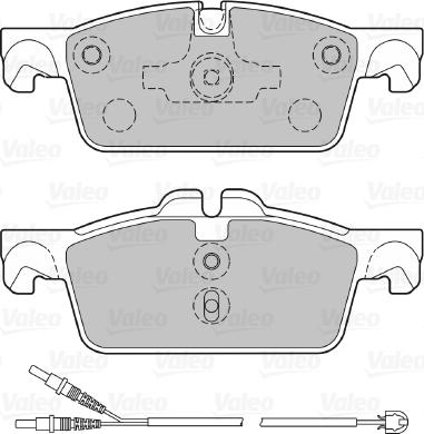 Valeo 601289 - Тормозные колодки, дисковые, комплект avtokuzovplus.com.ua