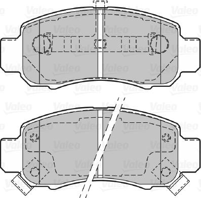 Valeo 601352 - Тормозные колодки, дисковые, комплект autodnr.net