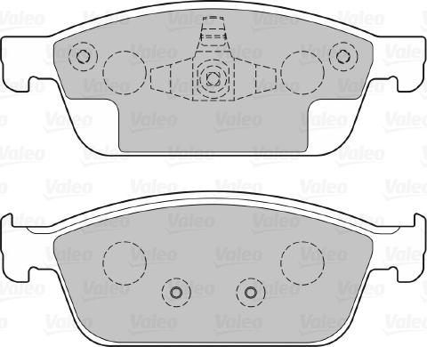 Valeo 601373 - Тормозные колодки, дисковые, комплект autodnr.net