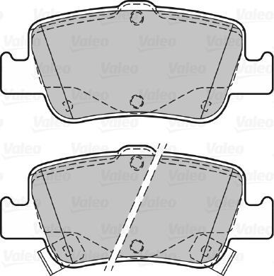 Valeo 670377 - Тормозные колодки, дисковые, комплект avtokuzovplus.com.ua