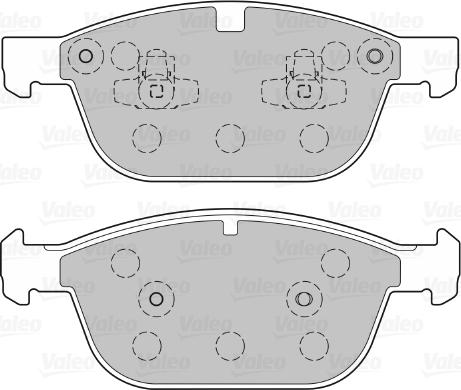 Valeo 601381 - Тормозные колодки, дисковые, комплект avtokuzovplus.com.ua