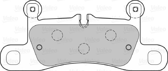 Valeo 601387 - Тормозные колодки, дисковые, комплект avtokuzovplus.com.ua