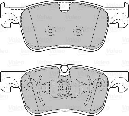 Valeo 601410 - Гальмівні колодки, дискові гальма autocars.com.ua
