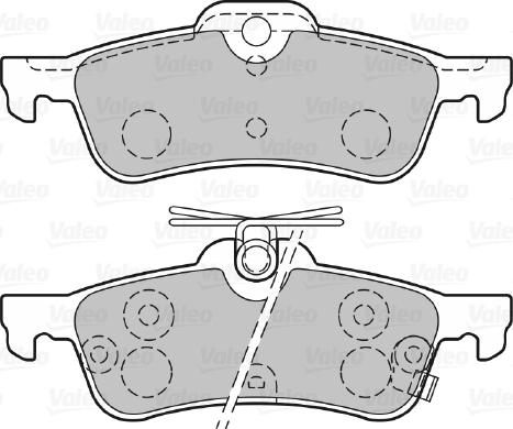 Valeo 601486 - Тормозные колодки, дисковые, комплект avtokuzovplus.com.ua